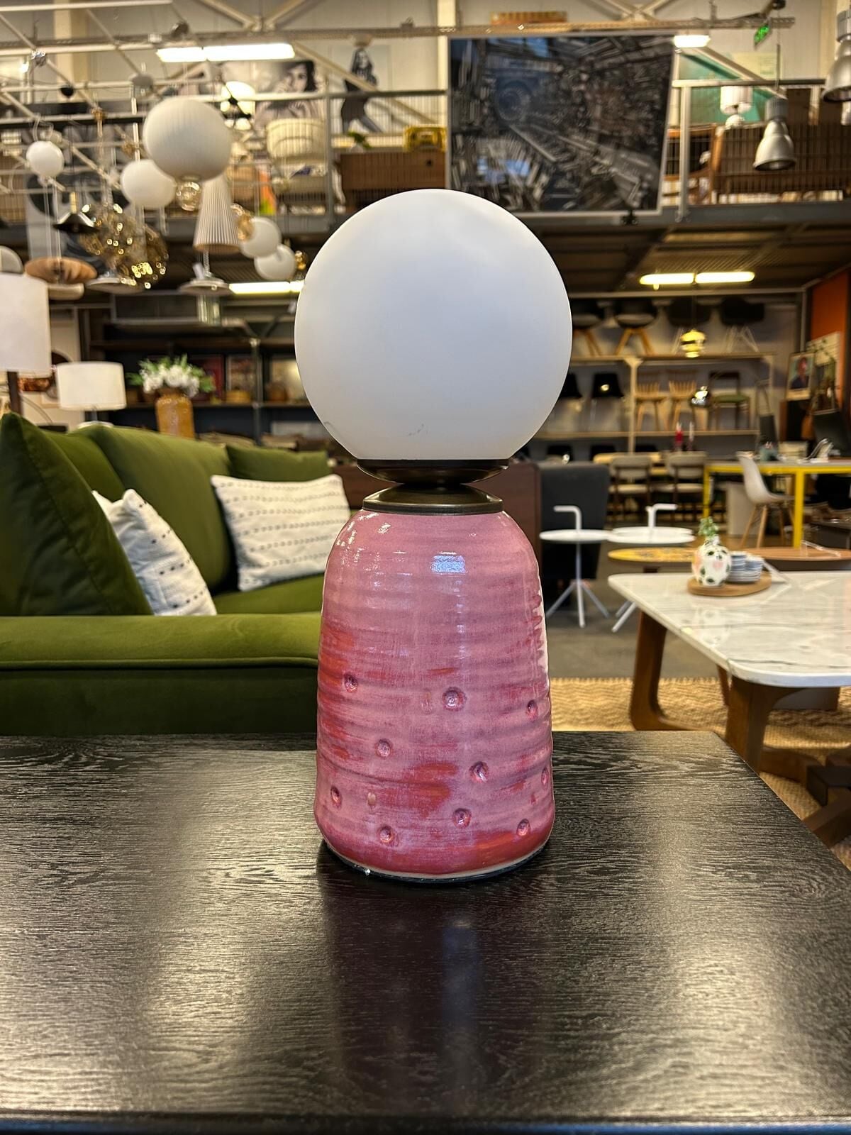 EL Yapımı Stoneware Abajur