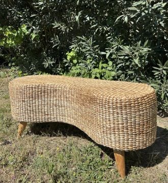 Rattan Fasulye Bench