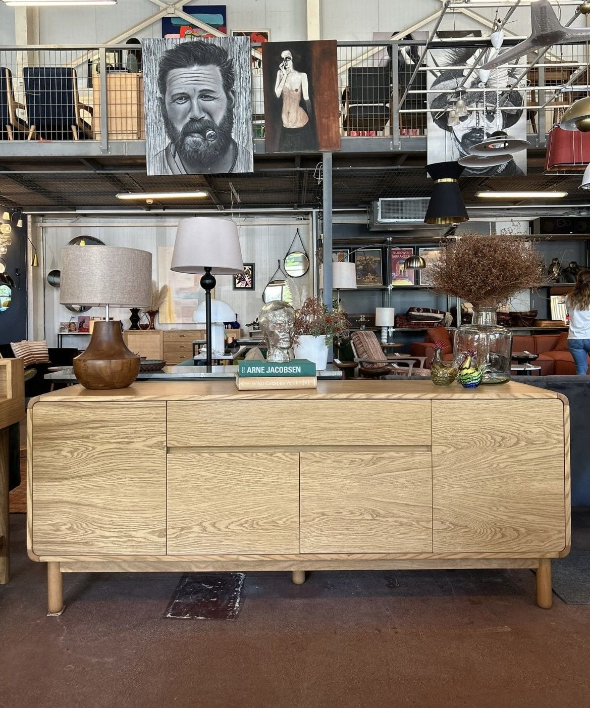 Kavis Masif Meşe Konsol