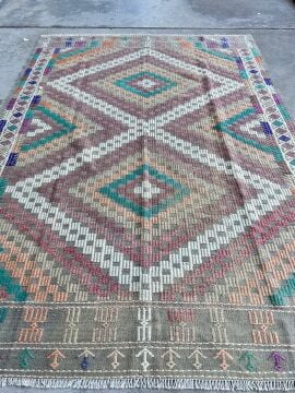 El Dokuma Kök Boya Kilim
