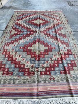 El Dokuma Kök Boya Kilim