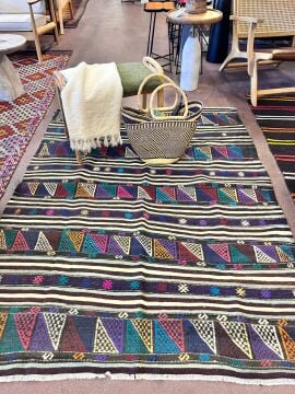 El Dokuma Kök Boya Kilim