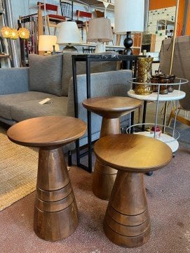 3lü Torna Ceviz Sehpa