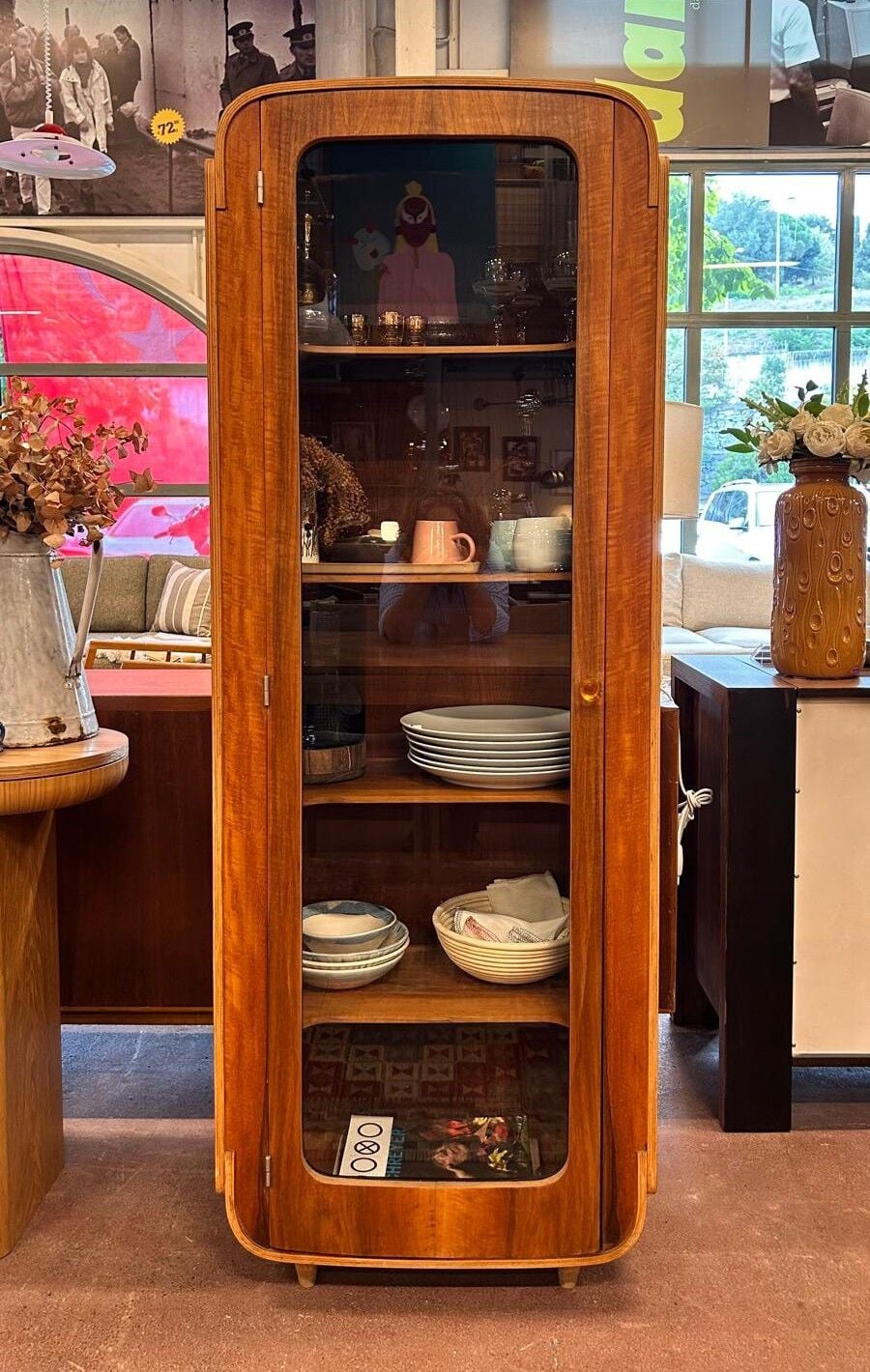 Plywood Camlı Büfe