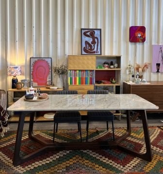 Grift Masif Ayak Mermer Masa