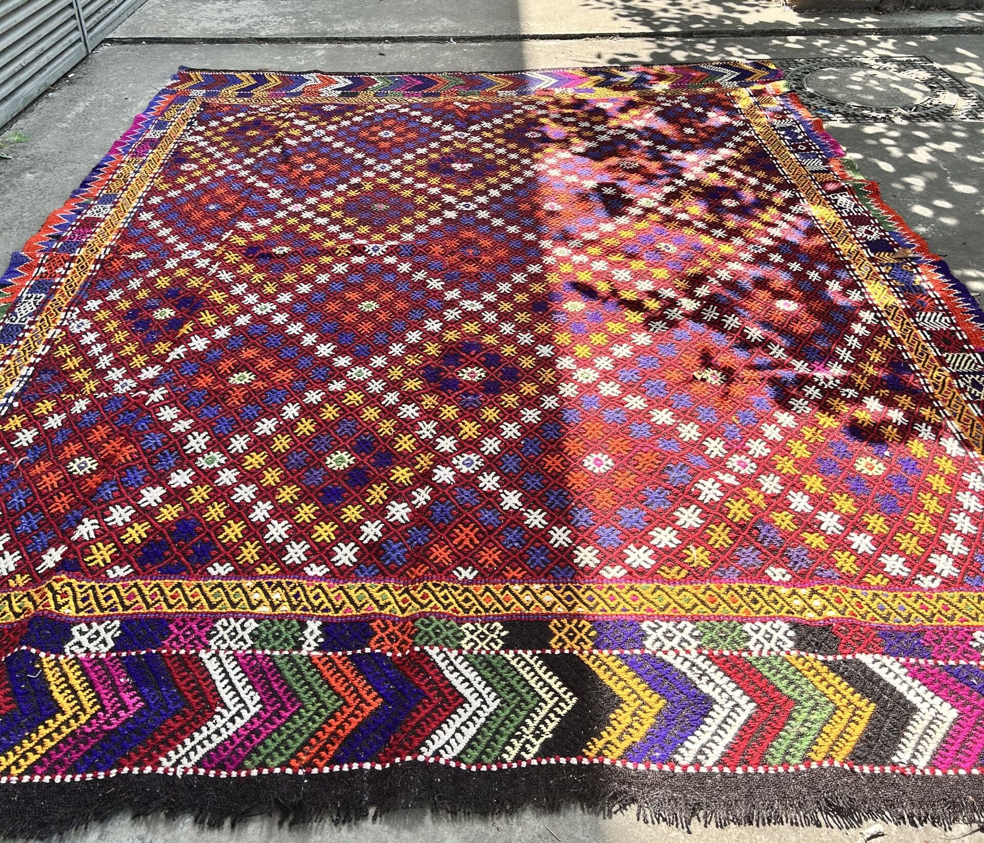 El Dokuma Kök Boya Kilim