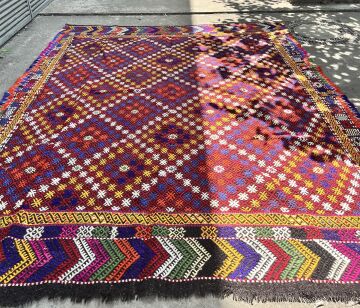 El Dokuma Kök Boya Kilim