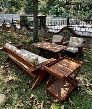 Teak Bahçe Oturma Gurubu