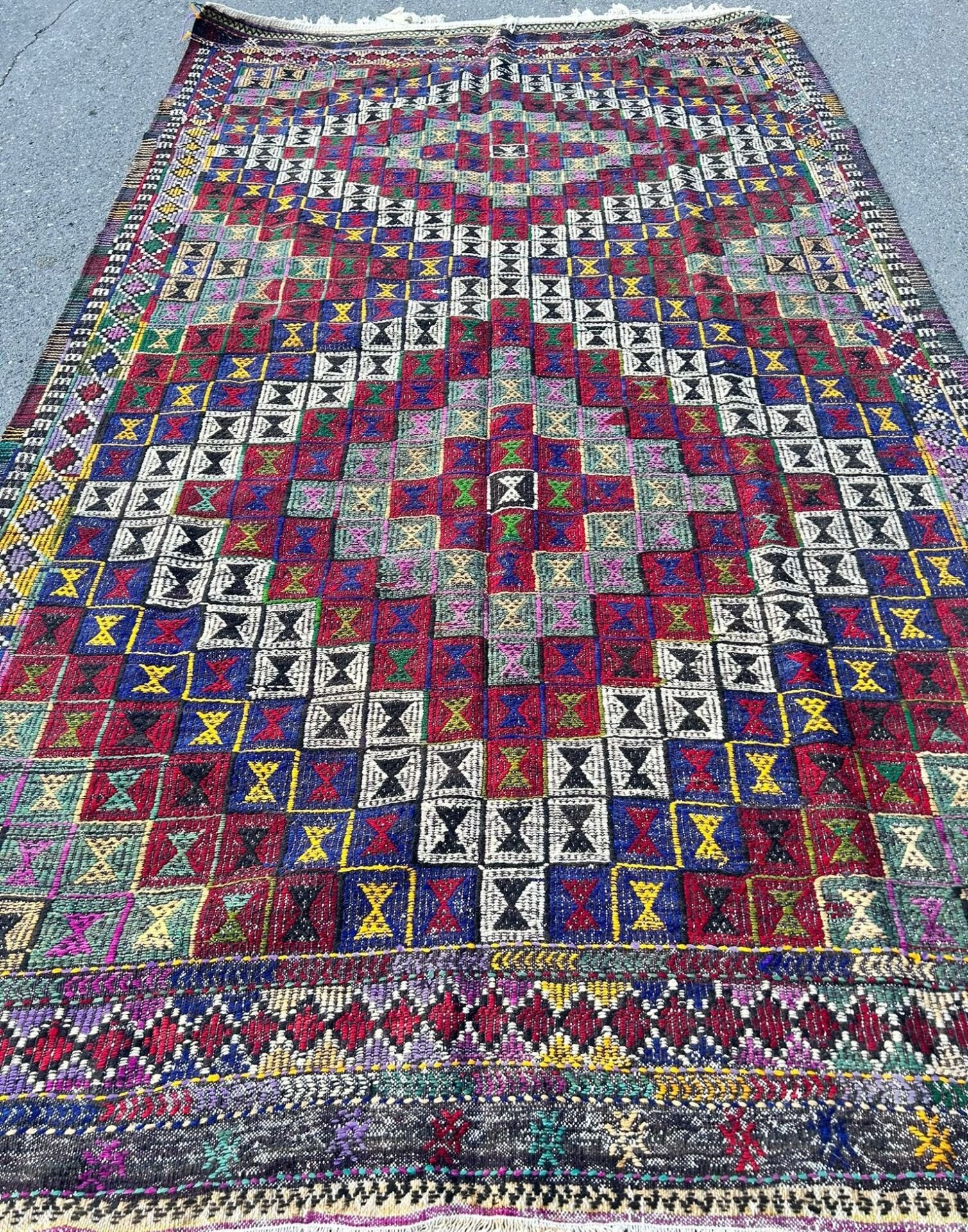 El Dokuma Kök Boya Kilim