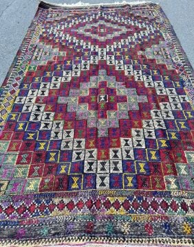 El Dokuma Kök Boya Kilim