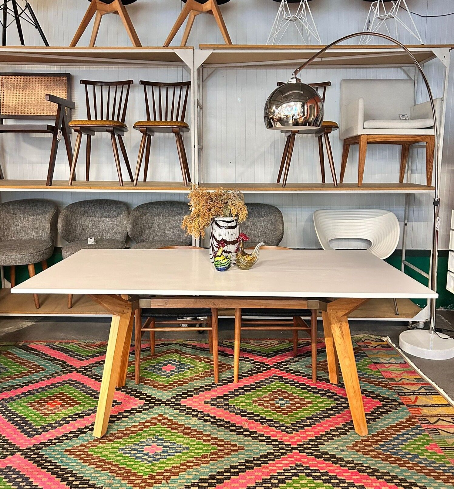 Lake Table Meşe Ayak Masa