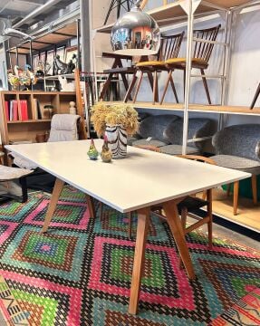 Lake Table Meşe Ayak Masa