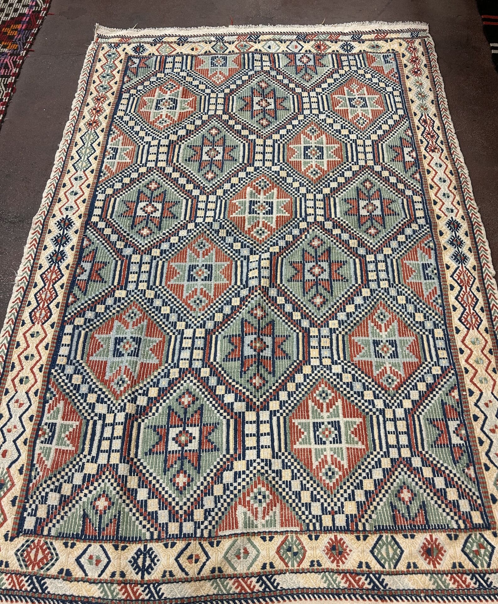 El Dokuma Kök Boya Kilim