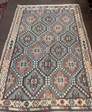 El Dokuma Kök Boya Kilim