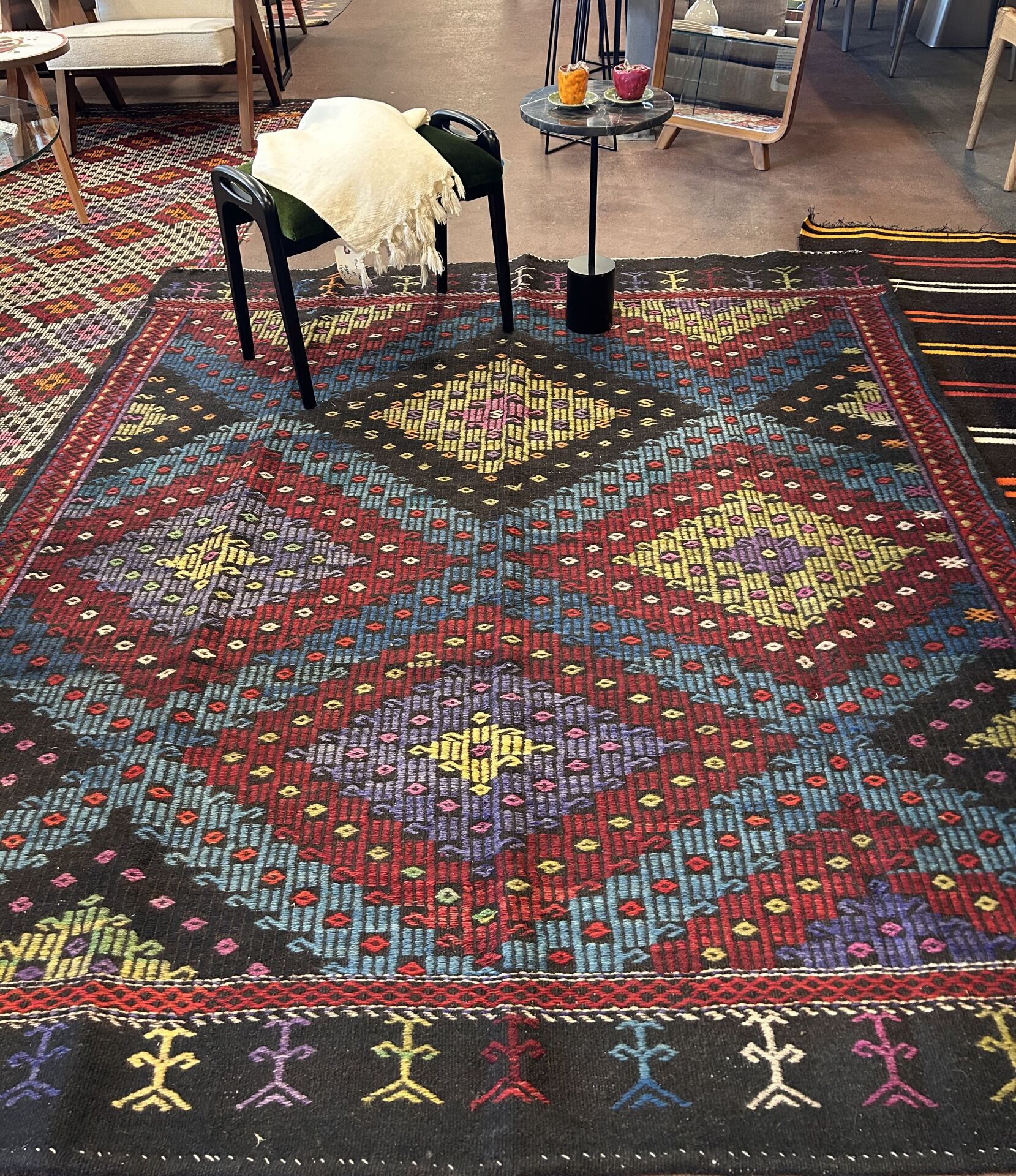 El Dokuma Kök Boya Kilim