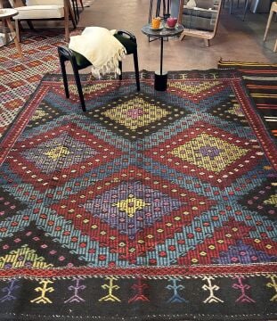 El Dokuma Kök Boya Kilim