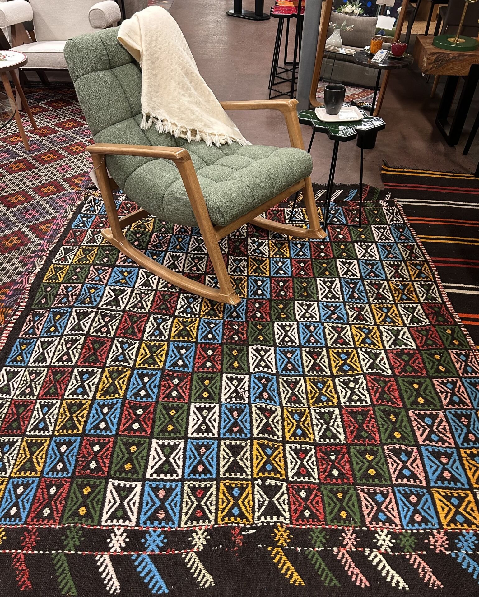 El Dokuma Kök Boya Kilim