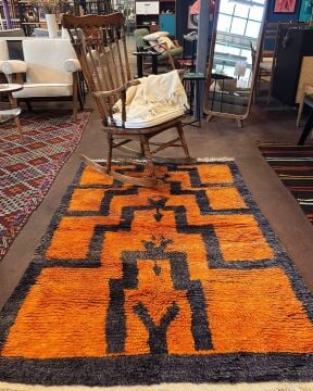 1970'ler El Dokuma Kök Boya Tulu Halı