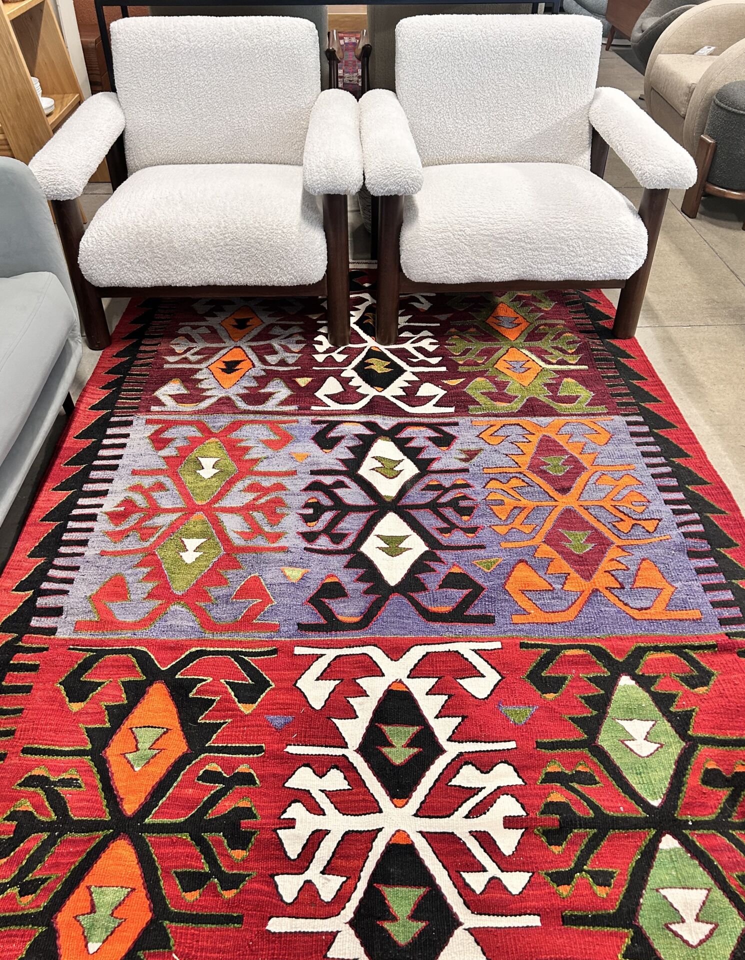 El Dokuma Kök Boya Kilim