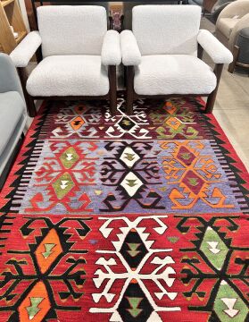 El Dokuma Kök Boya Kilim