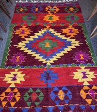 El Dokuma Kök Boya Kilim