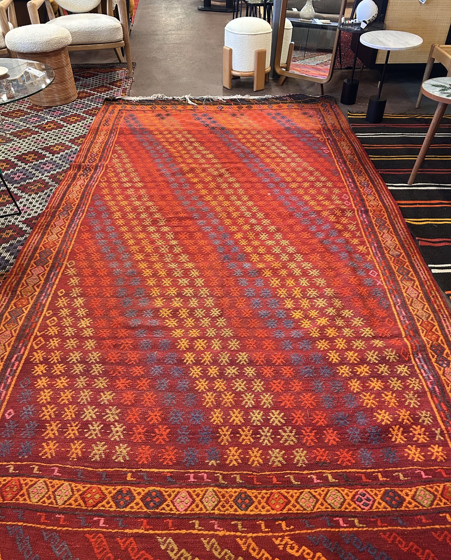 El Dokuma Kök Boya Kilim