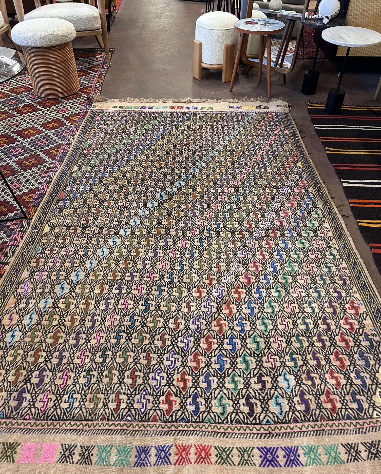 El Dokuma Kök Boya Kilim