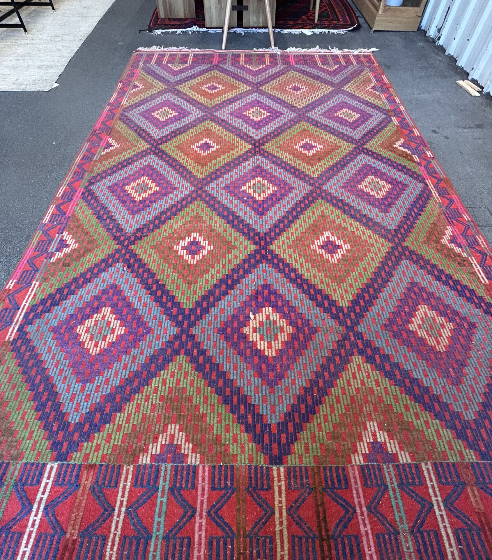 El Dokuma Kök Boya Kilim