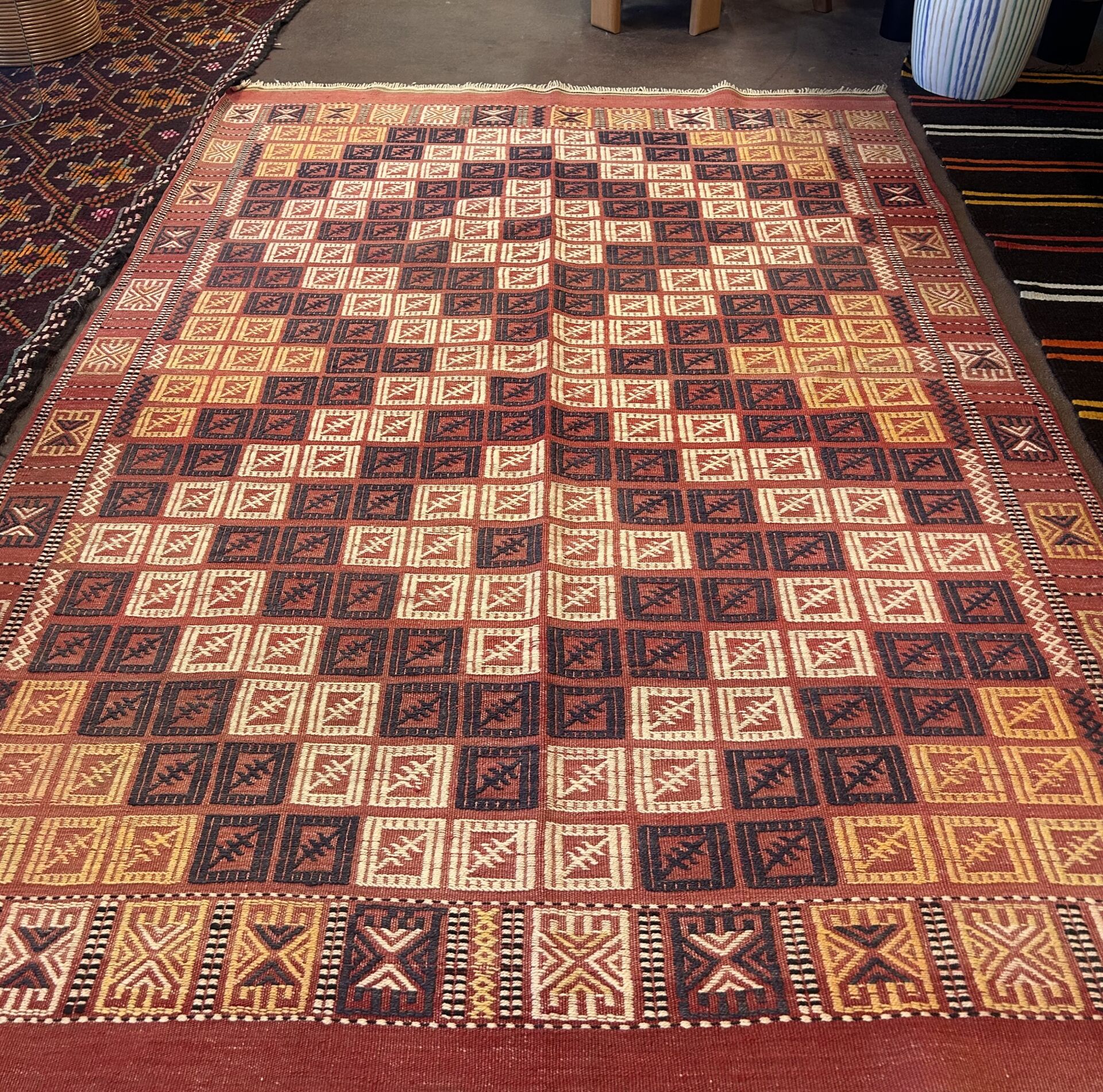 El Dokuma Kök Boya Kilim