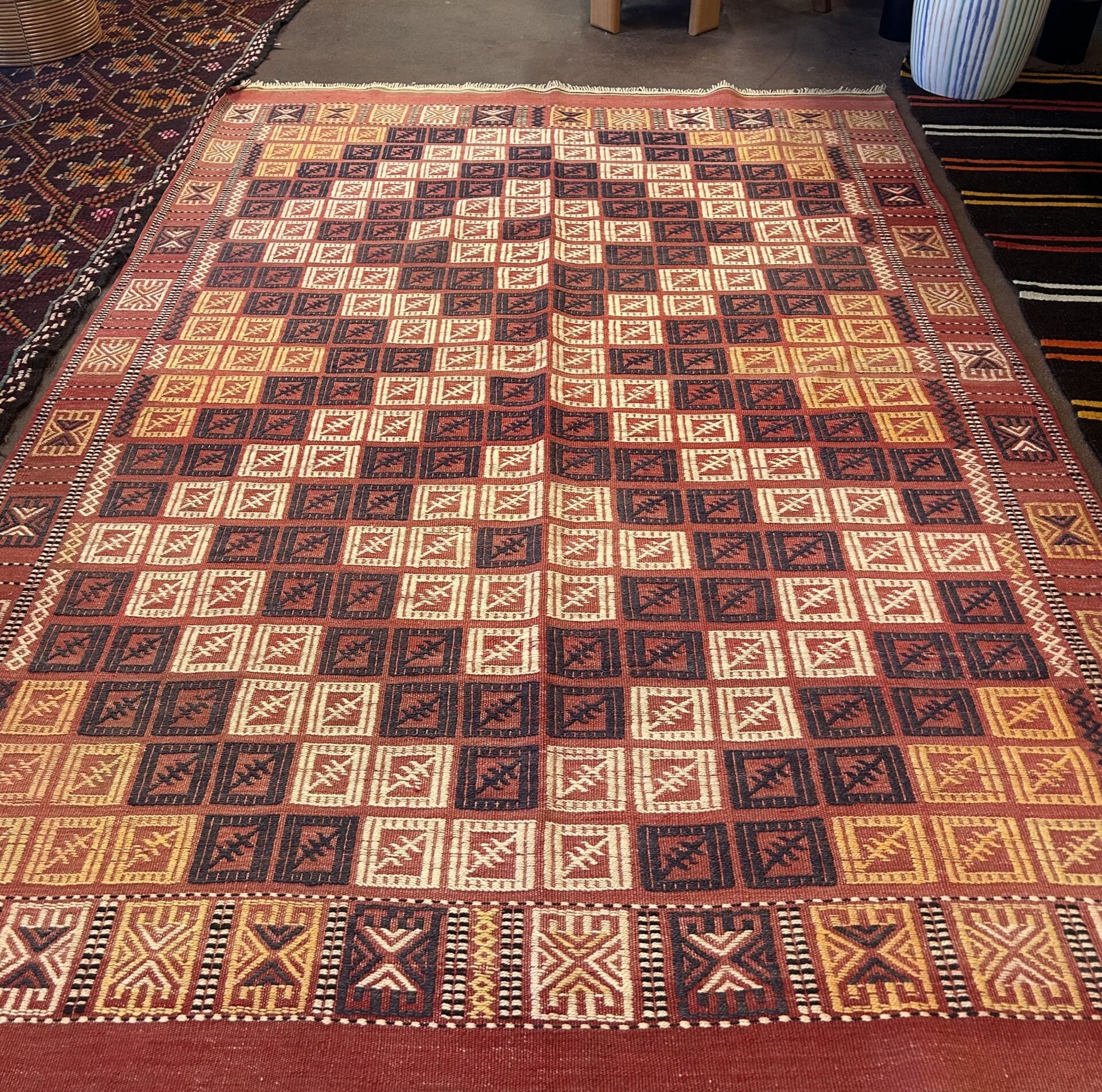 El Dokuma Kök Boya Kilim