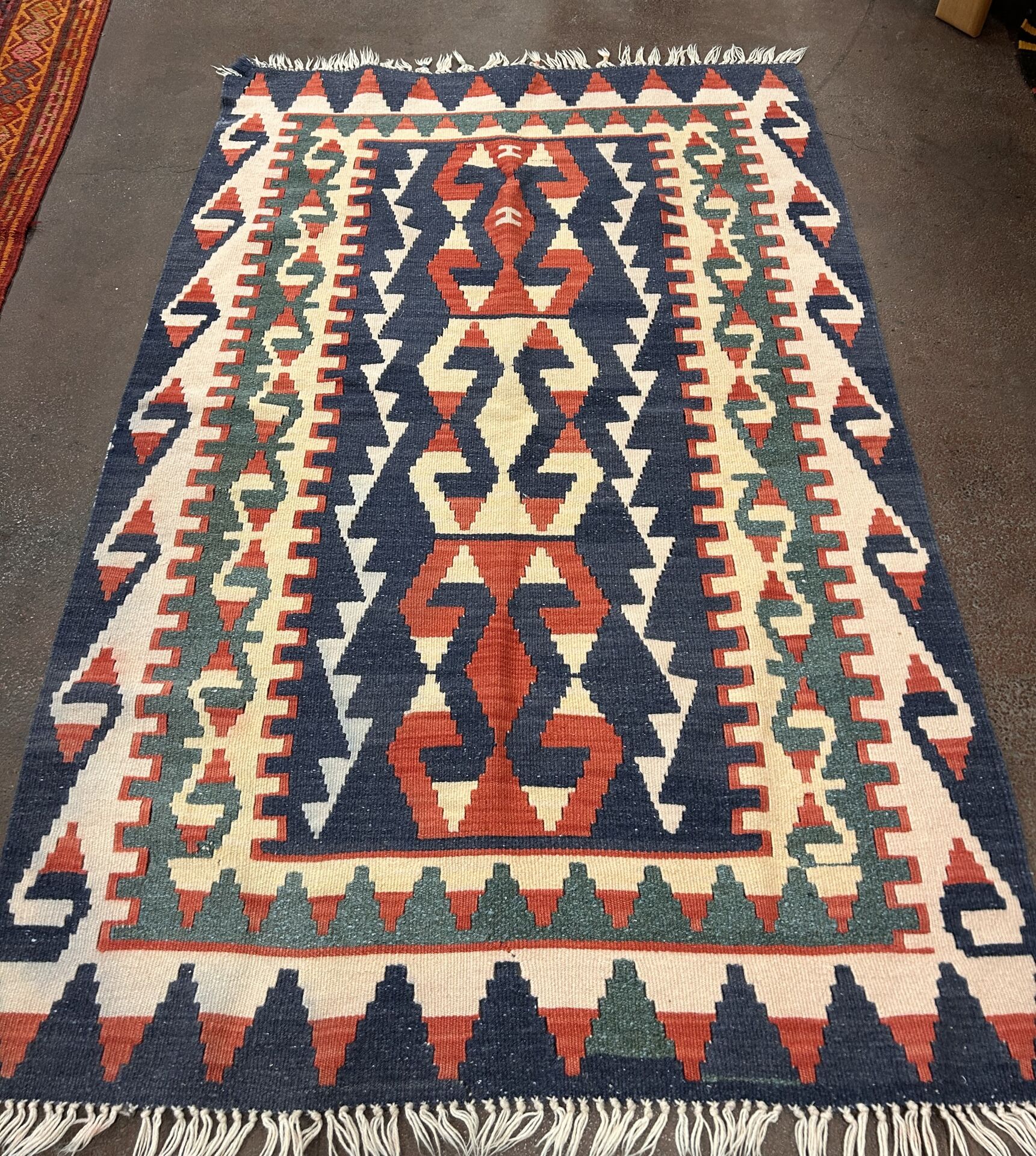 El Dokuma Kök Boya Kilim