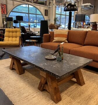 Masif Üzeri Taş Sehpa