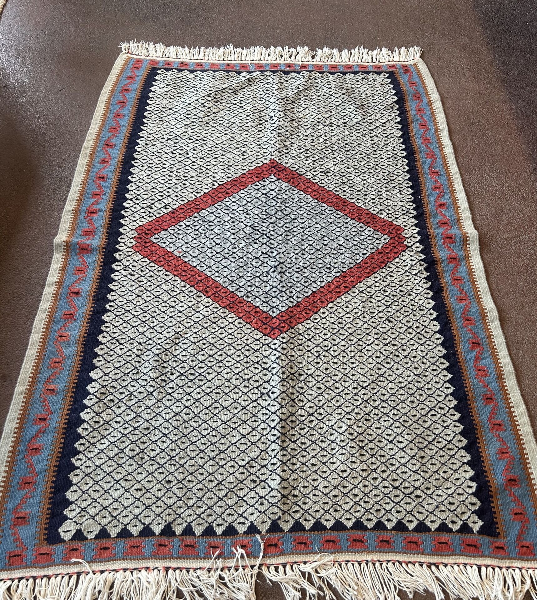 El Dokuma Kök Boya Kilim