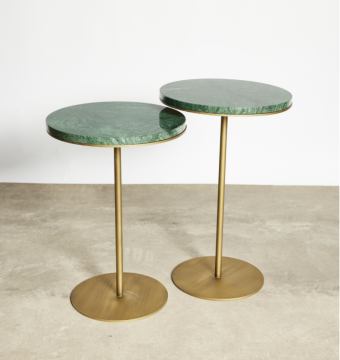 2'li Mermer Yan Sehpa