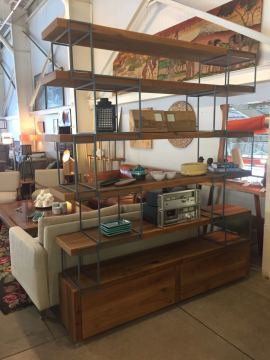 Ahşap Metal Kitaplık