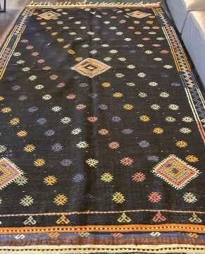 El Dokuma Kök Boya Kilim