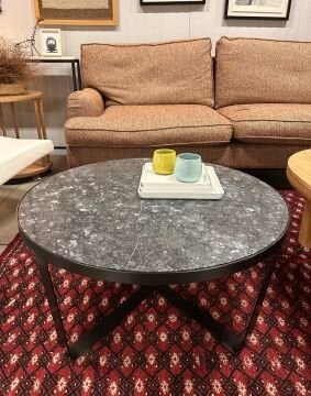 Yuvarlak Mermer Sehpa