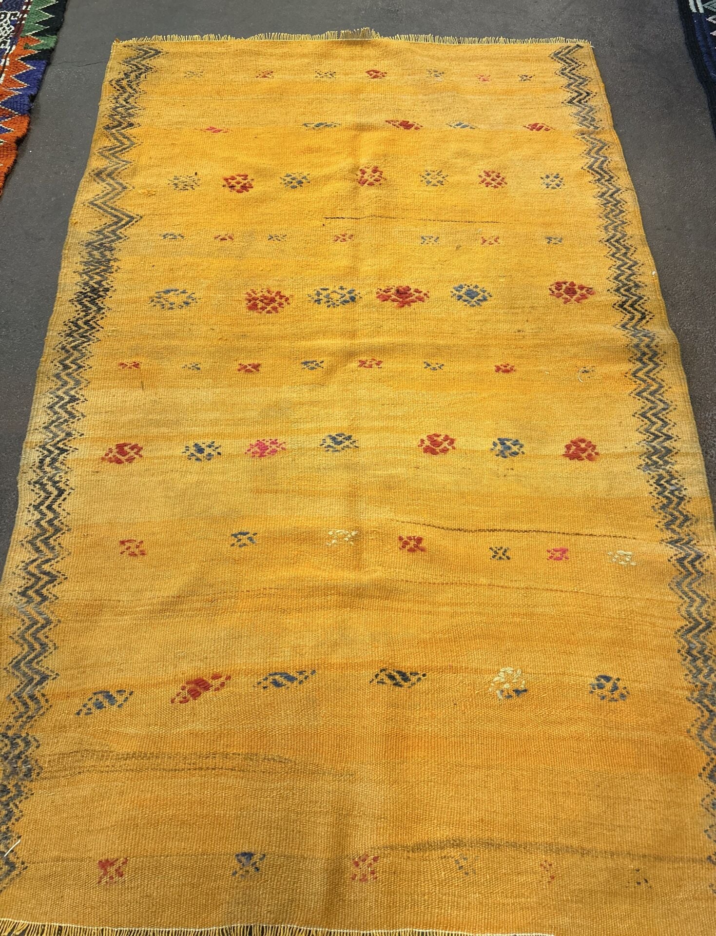 El Dokuma Kök Boya Kilim