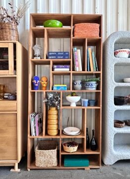 Masif Meşe Kitaplık