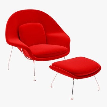 Eero Saarinen Womb Chair & Ottoman