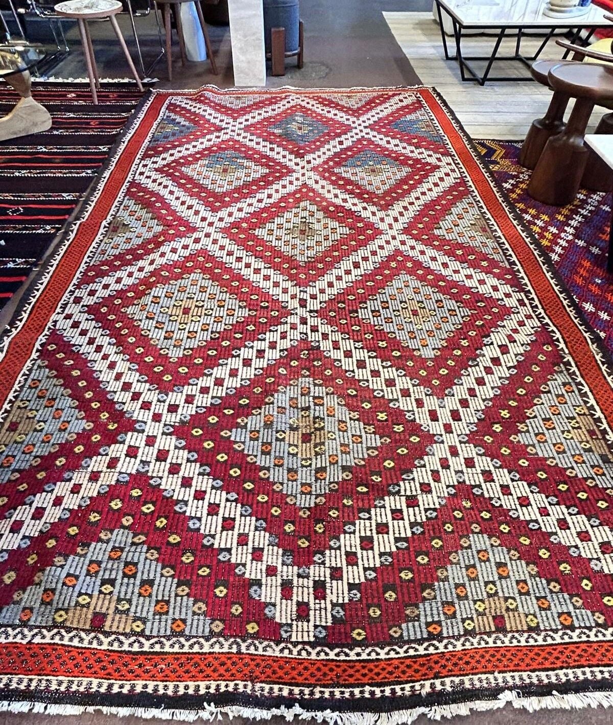 El Dokuma Kök Boya Kilim