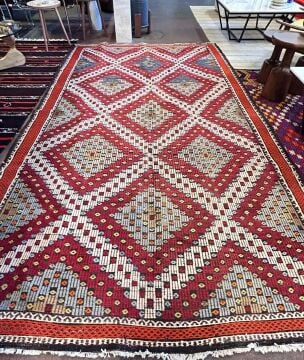 El Dokuma Kök Boya Kilim
