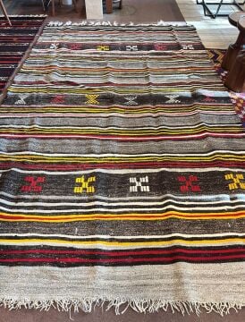 El Dokuma Kök Boya Kilim