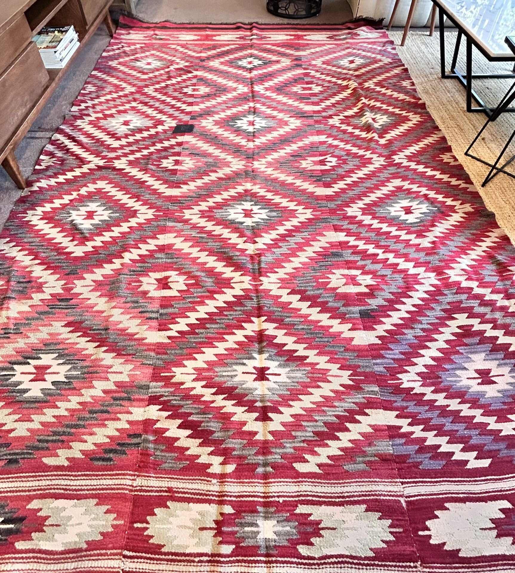 El Dokuma Kök Boya Kilim