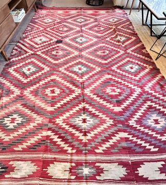 El Dokuma Kök Boya Kilim